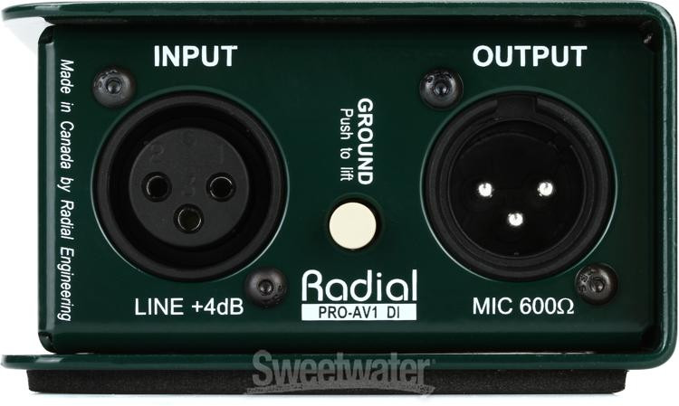 Radial ProAV1 1-channel Passive A/V Direct Box