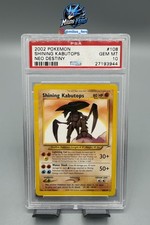 Shining Kabutops 108 Neo Destiny Pokemon Card 2002 Graded PSA 10 GEM MINT ENG