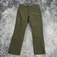 Orvis Pants Adult 34X32 Green Tech Performance Hiking Trails Trekking Mens 34