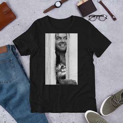 Here's Johnny & the Cat! Unisex t-shirt