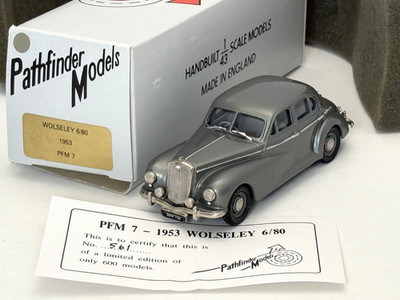 PATHFINDER 1:43 1953 WOLSELEY 6/80 SILVER TFM7 #561/600   NEAR MINT (C-9)!