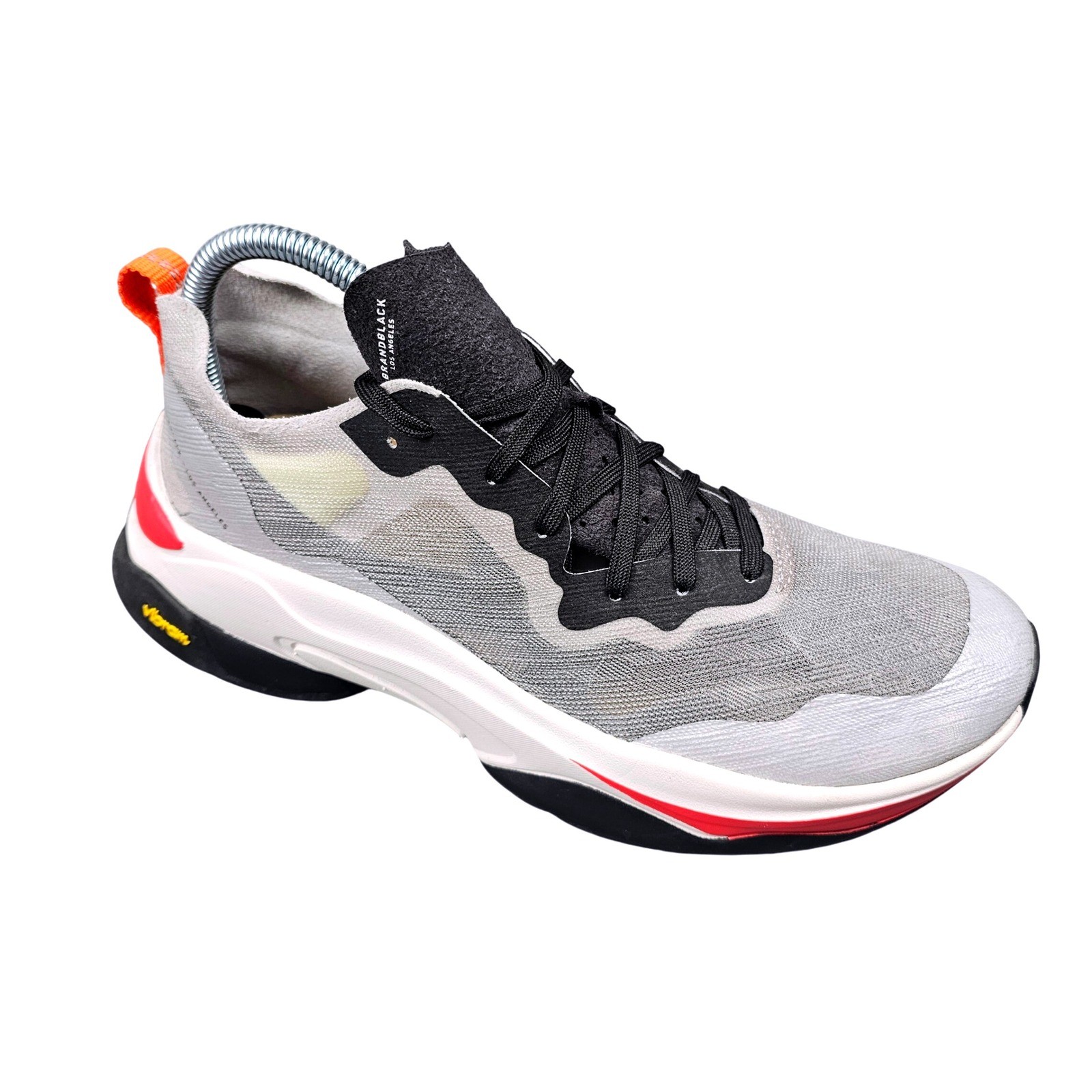 SAOLA Scarpe da corsa nere marca uomo 8 suola Vibram maglia tomaia equilibrio sneakers sportive