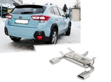 Duplex Sportauspuff für Subaru XV 1.6l Typ G5 je 145x65mm trapezförmig