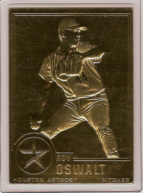 ROY OSWALT 22kt Gold Danbury Mint Card
