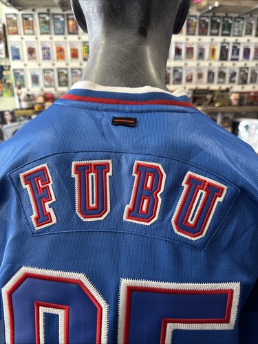 FUBU Jersey Edizione Limitata Jersey Large Los Angeles 1992 Vintage Ottime Condizioni Baseball - Foto 10 di 12