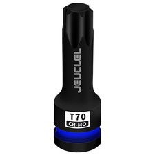 Jeuclel T70 Torx Bit Socket 12 Drive Torx Star 6 Point Impact Bit Socket ... Jeuclel T70 Torx Bit Socket 12 Drive Torx Star 6 Point Impact Bit Socket ...