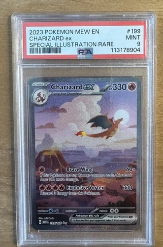 Pokémon TCG Charizard ex Scarlet & Violet 151 Card SIR 199/165 PSA 9
