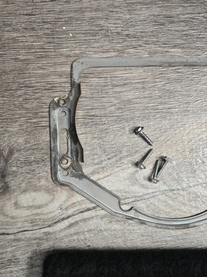 1992 Cadillac Coupe Deville RH Passenger Door Panel Black Lower Speaker Cover Foto 4 de 4