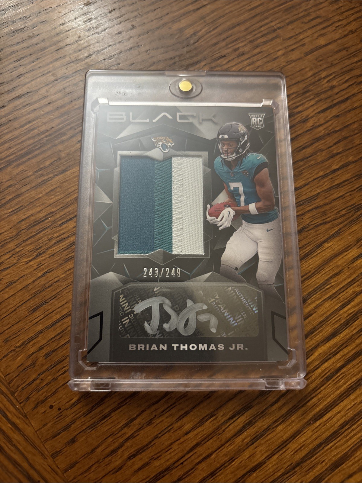 2024 Panini Black - Rookie Patch Autograph Brian Thomas Jr. #243 /249