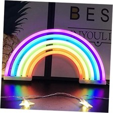 Rainbow Night Light for Kids - LED Rainbow Neon Signs for Wall Decor, Bedroom