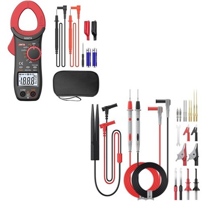 BINTA 2000 Counts Digital Clamp Meter and 25PCS Silicone Multimeter Test... 