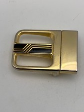 Vintage Italian Gold Tone Mens Belt Buckle for 1.5" Belt