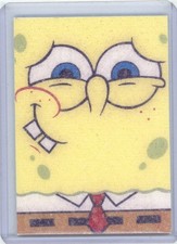 2009 TOPPS SPONGEBOB SQUAREPANTS SERIES 1 LEFT SMILE "REAL SPONGE" INSERT CARD