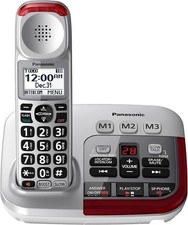 Panasonic KX-TGM450S Amplified Cordless Phone  Answering Machine No Box 