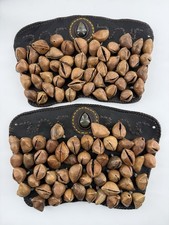 Aztec Mexica Dance Leg Rattles Ayoyotes, Coyoleras, Chachayotes, Hueseras