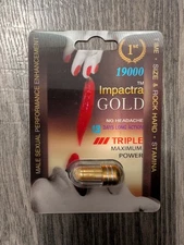 (10) pills Impactra Gold 19000 Super Male Enhancer Capsule stamina enhancement 