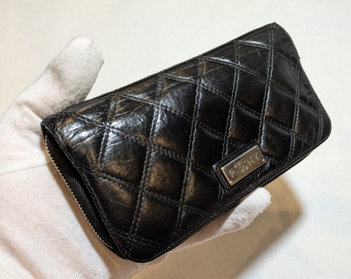CHANEL Authentic CC Logos Quilted Wallet Purse Leather - Picture 2 of 16