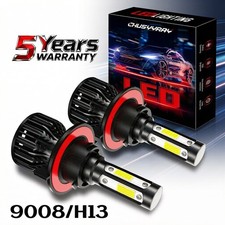 H13 9008 LED Headlight High Low Bulbs Kit for Dodge Ram 1500 2500 2006-2012