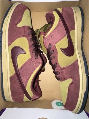 Nike SB Dunk Low Pro 'Burgundy Crush Team Red'- Mens Skate Shoes-Brand you-Sz 11