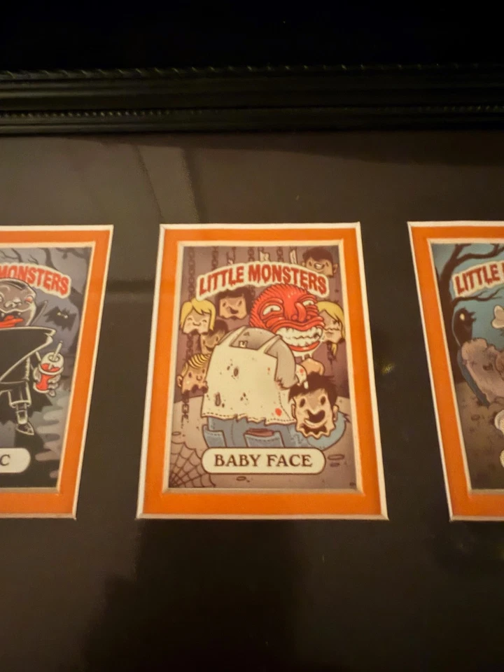 TATUAJE CIGARS Halloween Pequeños Monstruos Juego de Cartas / Enmarcado Foto 4 de 4
