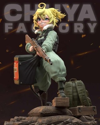 Tanya Degurechaff - Saga of Tanya the Evil - Fan Art Unpainted Resin Figurine