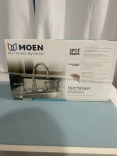MOEN Hutchinson 87048SRS Spot Resist Stainless Two-Handle Kitchen Faucet New