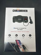 Car and Driver - Vent Mount Bluetooth FM Transmitter - Black