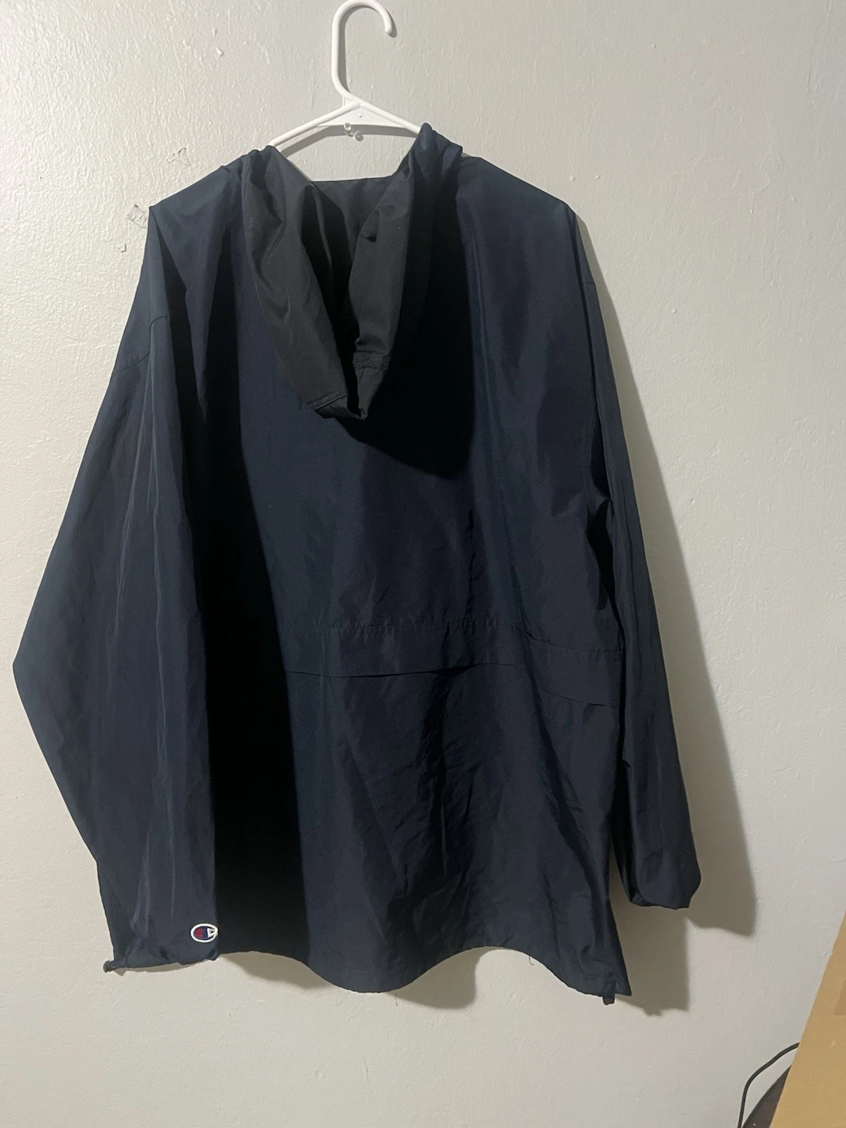 CHAMPION Large Stadium Full-Zip Jacket, Script Logo Water Resistant NWOT Outdoor