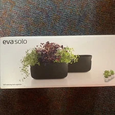 Eva Solo Self Watering Herb Organiser Herb Pot Black