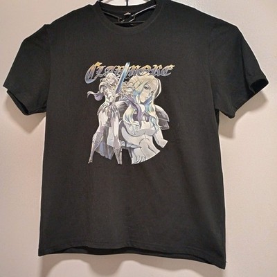 Claymore Anime T-Shirt Black Size [2XL] Clare Teresa Manga Graphic Tee
