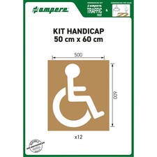 Ampere Schablonenset Schablonen KIT Handicap 50 cm x 60 cm, 3495882410127