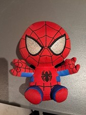 TY Marvel Spider-Man Plush 6  Stuffed Toy Glitter Eyes Superhero Collectible