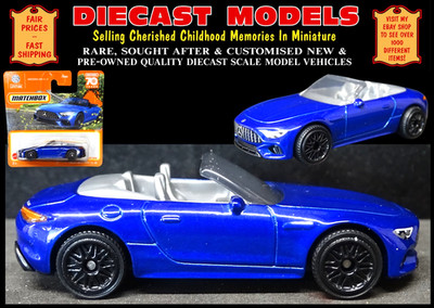 MERCEDES-AMG SL 63 ROADSTER NEU MATCHBOX 1:68 MASSSTAB DRUCKGUSS SAMMLER MODELLAUTO
