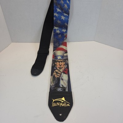 Ralph Marlin Guitar Strap Uncle Sam, Stars & Stripes, American Flag - By LM USA