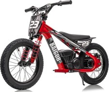 250W 24V Kids Electric Dirt Bike 16'' Tire 3-Speed E-Balance Bike for 8-12