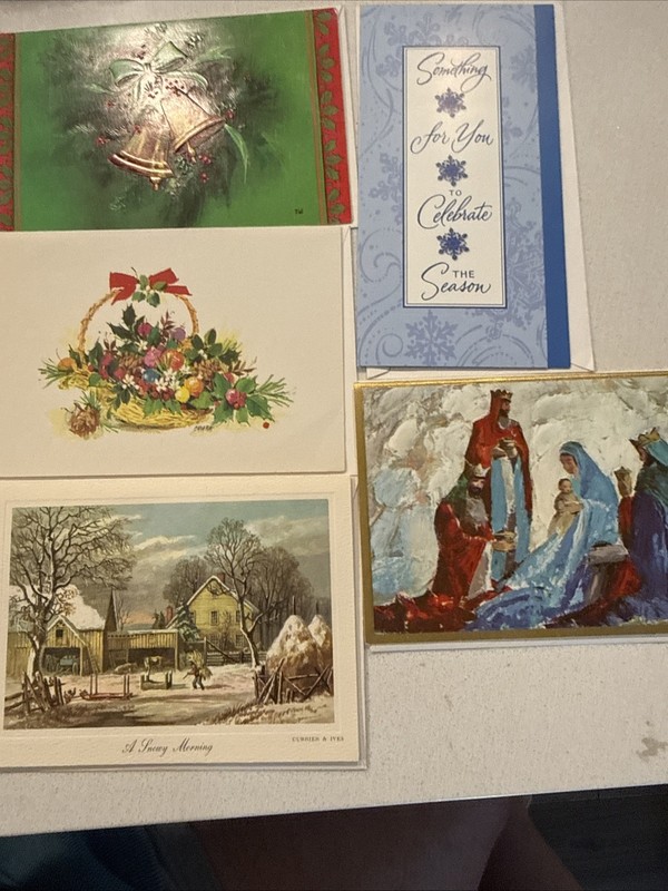 Vintage Christmas Cards And Envelopes UNUSED