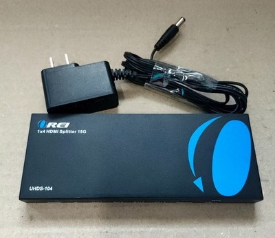 OREI UltraHD 4K HDMI @ 60 Hz 1x4 HDMI Splitter  HDMI Splitter 1 in 4 Out 4:8-Bit