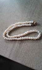 Perlenkette Halskette 585er Gold Verschluss Kugel Verschluss 14 Karat