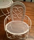 Boyd's Collection Style Small Wire/ Iron Garden Set- 5 1/4" Table & Two Chairs — photo 6