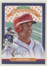 2020 Panini Donruss Diamond Kings On Fire 11/75 Juan Soto #23 o7m