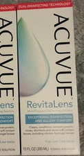 One RevitaLens Multi-Purpose Disinfecting Solution 10oz Bottle, expire 10/2025