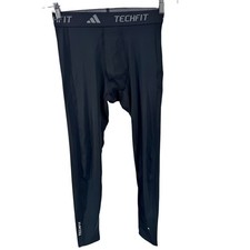 Adidas Techfit Base Layer Compression Tights Large Mens Black Training New
