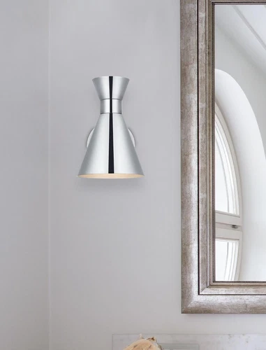 Living District Halycon 6" Wall Sconce In Chrome - Picture 2 of 8