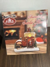 FG SQUARE 9" ANIMATED MUSICAL LED SANTA BOOT CHRISTMAS ACCESSORY TABLETOP DECOR