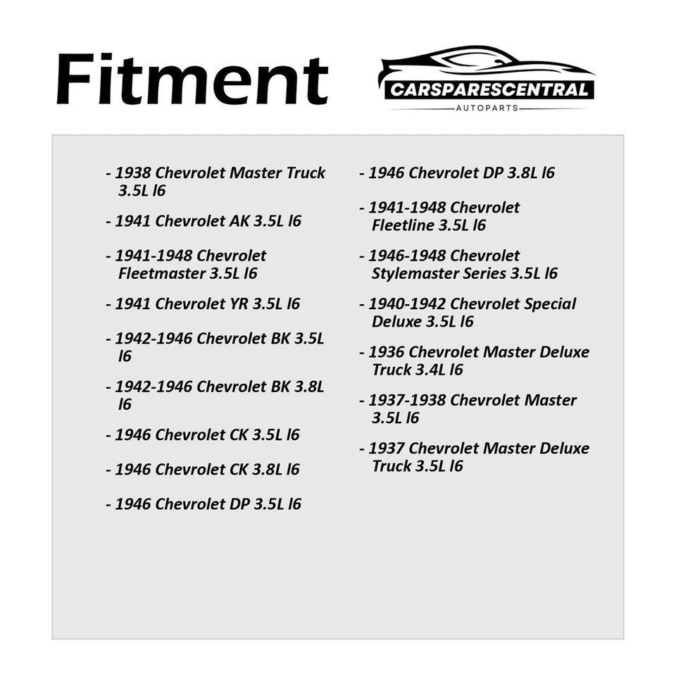 Cilindro de rueda de freno de tambor trasero 2x para Chevrolet Fleetmaster 1941-1948 3,5 L Foto 2 de 4