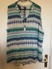 Shirt MaxiBlue weiß/blau/türkis Größe 52