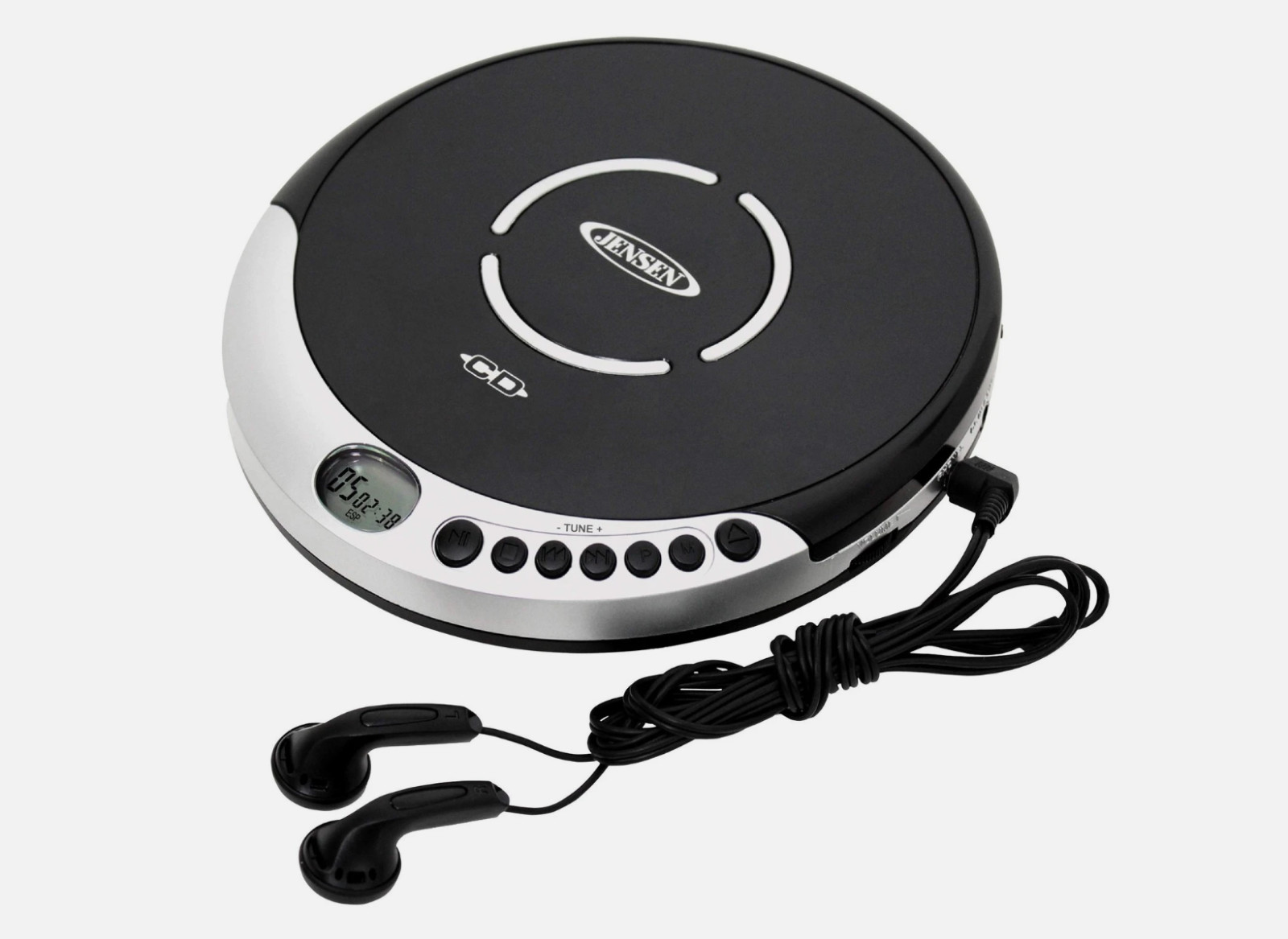 With Bass Boost, Silver - Free Shipping