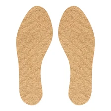 Wool Flat Shoe Insoles for Sandals & Sockless Shoes Women Brown Size 39 Non-Slip