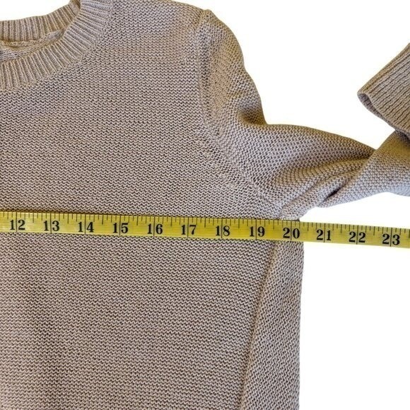 LOFT Womens Split Open Back Round Neck Tunic Swea… - image 4