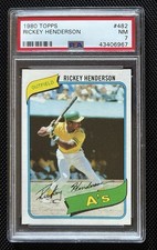 1980 Topps Rickey Henderson ROOKIE RC #482 PSA 7 NM